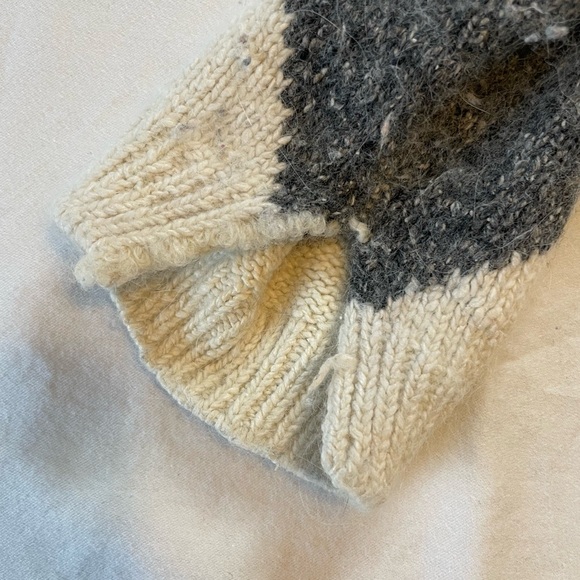 Vintage Accordeon Silk Angora Lambswool Sweater Women Sz Medium Diamond Pattern - Picture 6 of 7